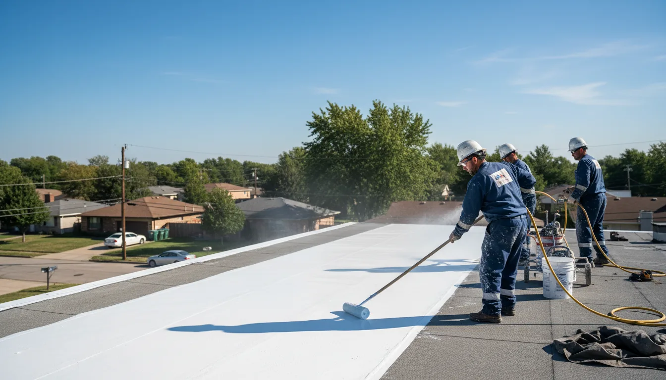 Commercial roof coating in Santa Clarita, CA near me
